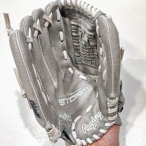 Rawlings Storm LHT Leather Softball Baseball Youth Glove ST12GWM 12" Basket-Web